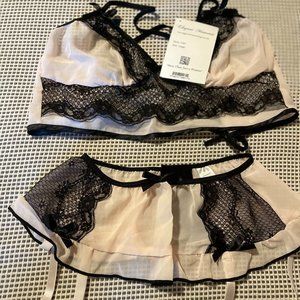 Chiffon Cami & Garter Set